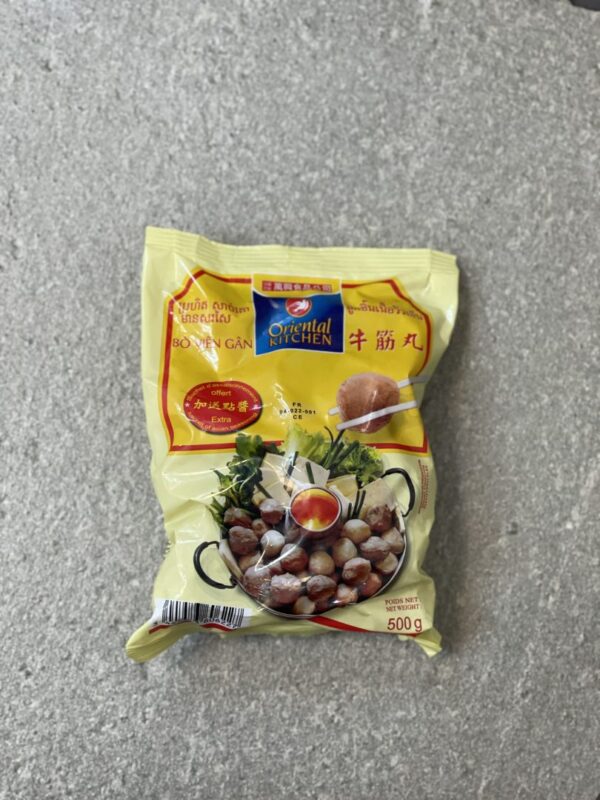 ORIENTAL KITCHEN Beef Meatball+Tendon 3cm 500g